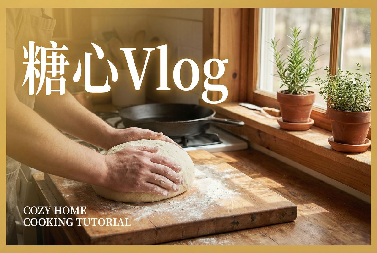糖心Vlog烘焙视频教程 - 手工面包制作